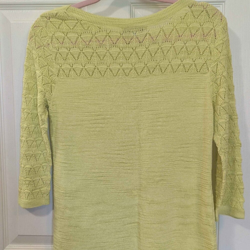 Christopher & Banks Size Small Yellow Pull-Over Sweater